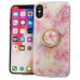 Fusion Marble Ring Back Case Силиконовый чехол для Apple iPhone 12 / 12 Pro Розовый