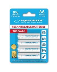 Esperanza EZA104W PRECHARGED HR6 2000MAH ALWAYS READY БЛИСТЕРНАЯ УПАКОВКА 4ШТ.