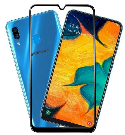 Fusion Full Glue 5D Tempered Glass Защитное стекло для экрана Samsung A105 Galaxy A10 Черное