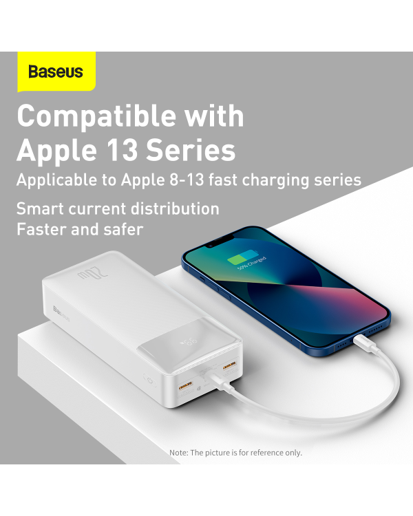 Powerbank Baseus Bipow 30000mAh, 20W (white)