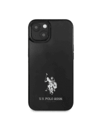 USHCP13MUMHK U.S. Polo TPU Horses Logo Hard Case for iPhone 13 Black