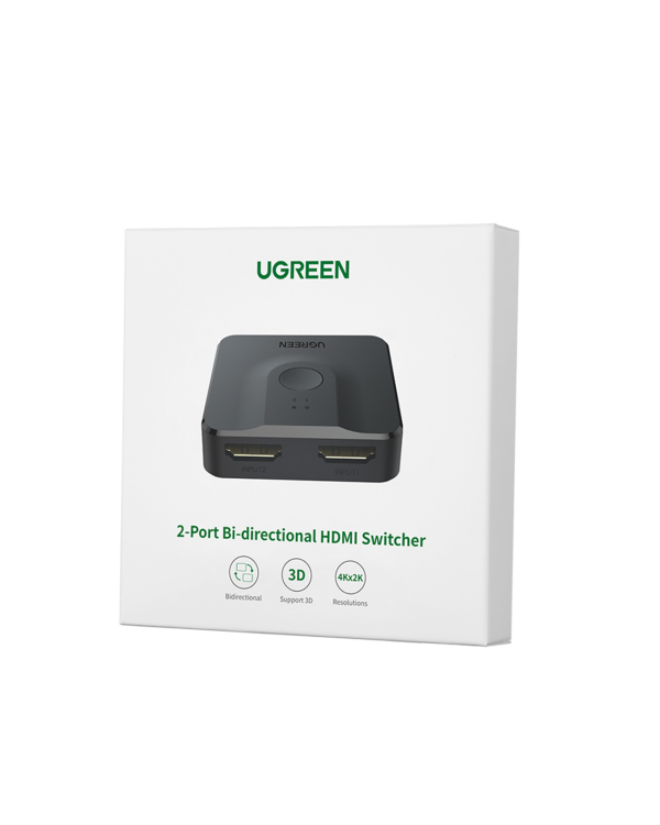 Ugreen switch HDMI splitter switch - 2x HDMI 4K 60Hz black (CM217)