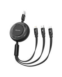 3in1 USB to USB-C | Lightning | Micro USB Cable, Mcdodo CA-3570, 1.2m (Black)