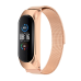 Fusion metal ремешок для часов Xiaomi Mi Band 3 / 4 / 5 золотой - розовый