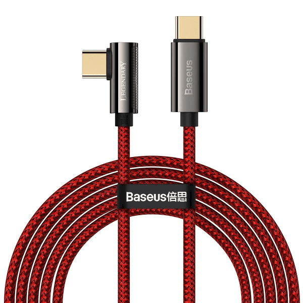 Cable USB-C to USB-C Baseus Legend Series, PD, 100W, 2m (red)