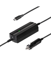 Автомобильный блок питания для ноутбука Akyga AK-ND-83 5-20V | 3-3.25A 65W USB Type C 1.8m Power Delivery