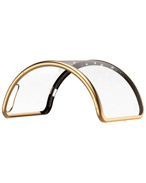 Sulada glitter case прочный силиконовый чехол для Apple iPhone 12 / 12 Pro золотой