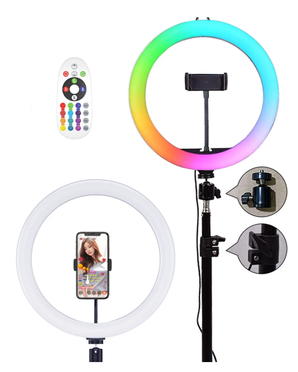 Goodbuy ZD67A RGB светодиодная кольцевая лампа со штативом