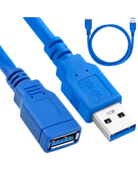Кабель Fusion USB 3.0 Extencion 1,5 м синий