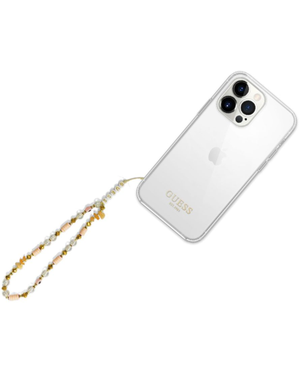Guess Phone Strap Beads Bohemia Brown