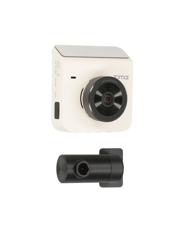70mail Dash Cam A400 QHD + Rear Cam RC09 Set Ivory