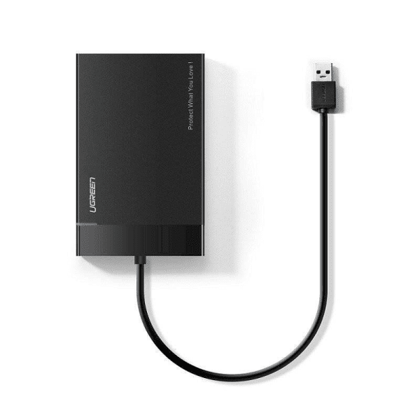 Обложка книги «Ugreen HDD SSD 2,5'' hard drive SATA housing case black (30847)»