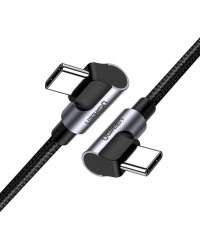 Ugreen Elbow USB Type C - USB Type C Cable Power Delivery Quick Charge FCP 3 A 1 m gray (70529 US323)