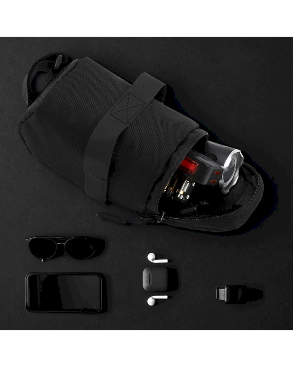 Wozinsky bicycle bag under the saddle 0.6 L black (WBB8BK black)