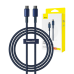 Кабель USB-C - USB-C Baseus Tungsten Gold, 100 Вт, 1 м (синий)