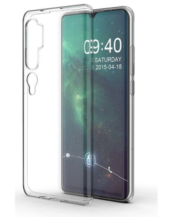 Fusion Ultra Back Case 0.3 mm Прочный Силиконовый чехол для Xiaomi Mi Note 10 Pro / Mi Note 10 Прозрачный