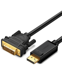 DisplayPort to DVI Cable UGREEN DP103, FullHD, unidirectional, 2m (black)