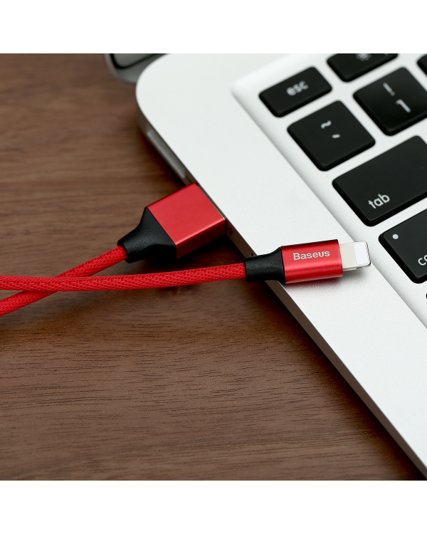 Кабель Baseus Yiven USB - Lightning 1,2 м 2A красный