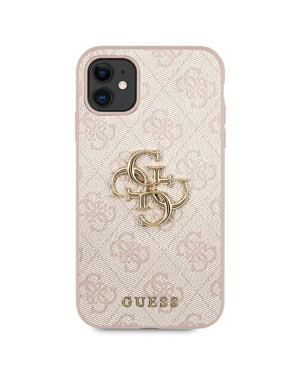 GUHCN614GMGPI  Guess iPhone 11 6.1| Xr Big Metal Logo розовый