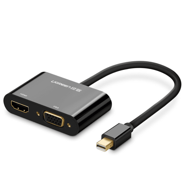 Ugreen HDMI / VGA - mini DisplayPort adapter 4K@30 Hz Full HD 1080p black (MD108 10439)