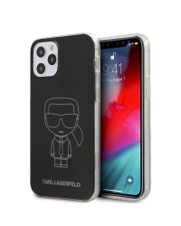 Karl Lagerfeld KLHCP12MPCUMIKBK Iconic Outline Чехол для Apple iPhone 12 / 12 Pro Черный