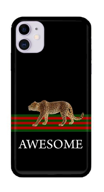 Fusion Awesome Cheetah Back Case Силиконовый чехол для Apple iPhone 11 Черный