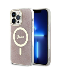 Guess GUHMP13XH4STP iPhone 13 Pro Max 6.7" różowy|pink hardcase 4G MagSafe