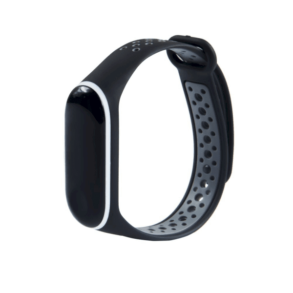 Fusion Dots Ремешок для часов Xiaomi Mi Band 3 / Mi Band 4 сeрый