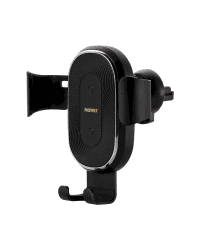 Remax Wireless Charger Gravity Car Mount Phone Bracket Air Vent Holder + Qi Charger 10W black (RM-C38)