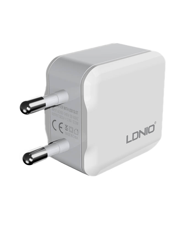 Wall charger  LDNIO A2201 2USB +  USB-C cable