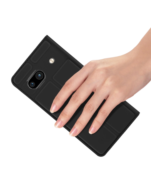 Dux Ducis Skin Pro Case for Google Pixel 7a Flip Card Wallet Stand Black