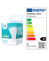 Светодиодная лампа Forever Light GU10 7W 230V 4500K 565lm