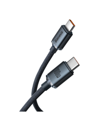 Кабель Baseus Crystal Shine Series Кабель USB для быстрой зарядки и передачи данных USB Type C - USB Type C 100W 2m черный (CAJY000701)