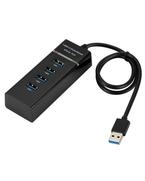 Fusion разделитель USB 3.0 на 4 x USB 3.0 / 5 Гбит / с черный