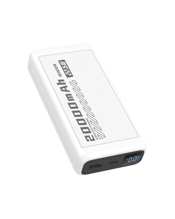 SENDEM PH82 powerbank 20000 mAh | 2.4A | LED | белый