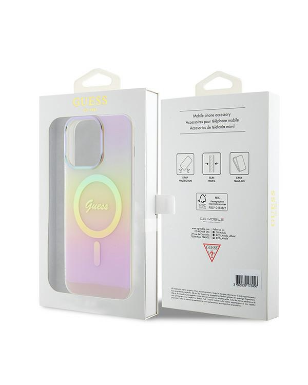 Guess MagSafe GUHMP15XHITSP Apple iPhone 15 Pro Max 6.7" чехол для мобильного телефона розовый (Gradient 2)