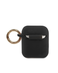 GUACA2LSTLBK Guess Triangle Silicone Case for Airpods 1/2 Black