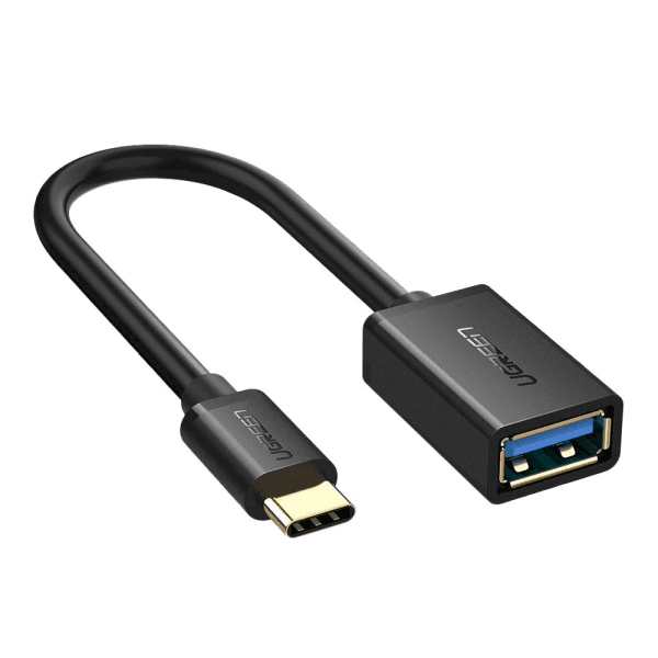 Обложка книги «Adapter USB-C 3.0 to OTG UGREEN (black)»