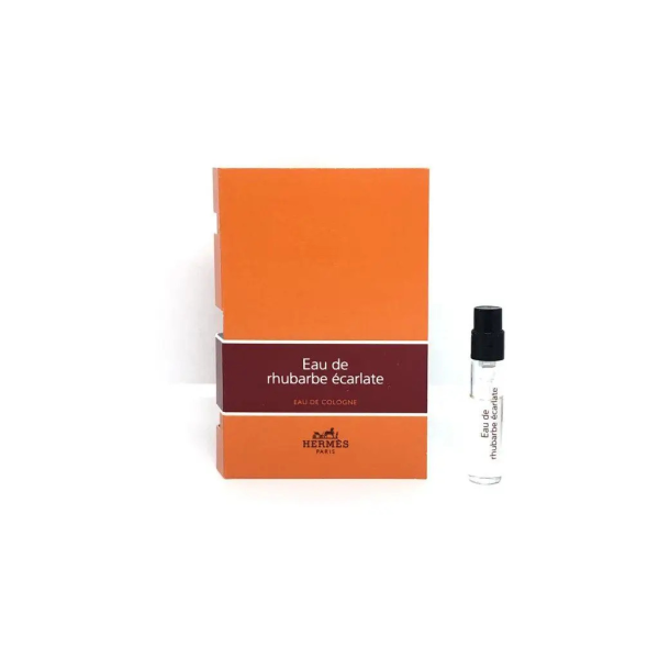 Hermès, Scarlet Rhubarb Eau de Cologne, Unisex, Single, 2 ml *Vial