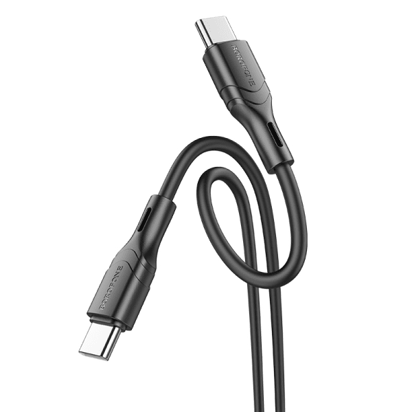 Обложка книги «Borofone Cable BX99 Method - Type C to Typ C - 60W 3A 1 metre black»