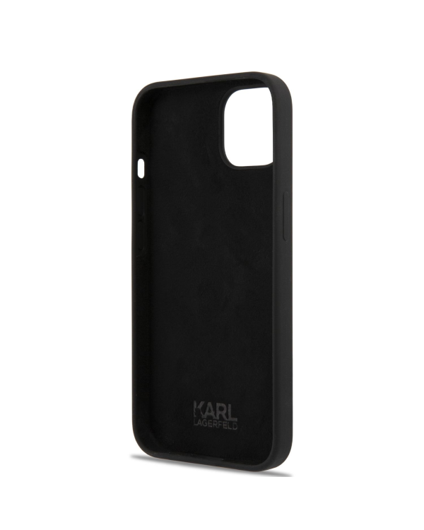 Karl Lagerfeld Liquid Silicone Ikonik NFT Case for iPhone 13 Black