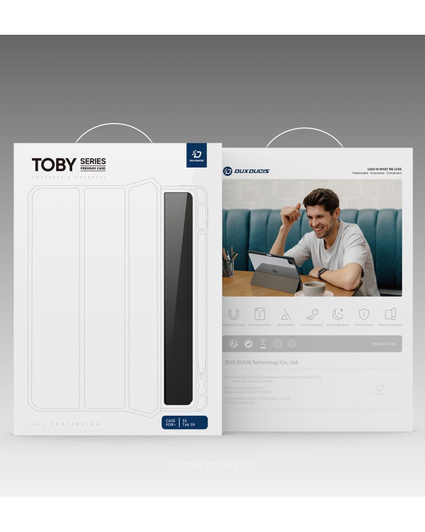 Dux Ducis Toby Magnet Case чехол для планшета Samsung X810 Galaxy Tab S9+ Plus черный