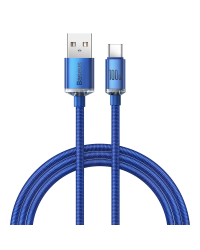 Baseus crystal shine series fast charging data cable USB Type A to USB Type C100W 1,2m blue (CAJY000403)