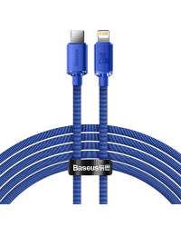 Baseus Crystal cable USB-C to Lightning, 20W, PD, 2m (blue)