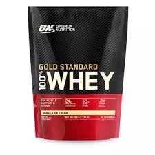 Optimum Nutrition Gold Standard 100% Whey сывороточный протеин - Ванильное мороженое 450 g Optimum Nutrition Gold Standard 100% Whey сывороточный протеин - Ванильное мороженое 450 g