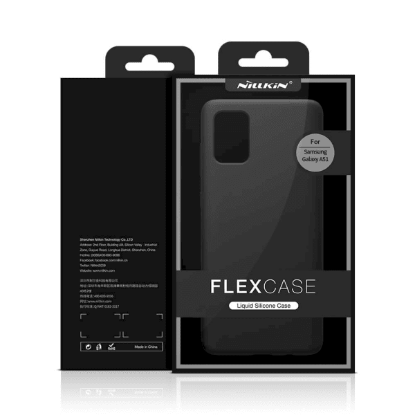 Обложка книги «Nillkin Flex Pure Liquid Silicone Cover for Samsung Galaxy A51 Black»