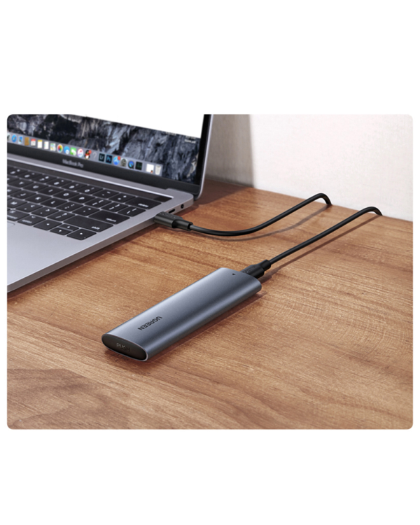 UGREEN CM400 M.2 B-Key Корпус для жестких дисков, NGFF, SATA (серый)
