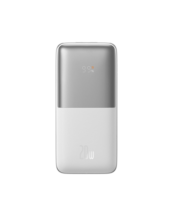 Powerbank Baseus Bipow Pro 10000mAh, 2xUSB, USB-C, 20W (white)