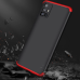 GKK 360 Protection Case Front and Back Case Full Body Cover Samsung Galaxy M51 black-red