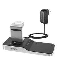 Choetech Wireless Charger qi charging 4in1station for smartphone / Apple Watch / AirPods 10W black (T316)